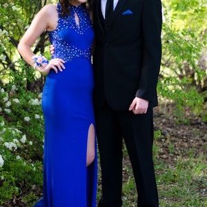 Blue prom dress
